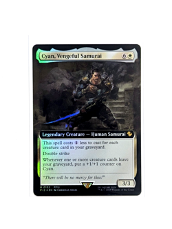 Cyan, Vengeful Samurai R 0132 Extended Art FOIL FFVI FIC MTG FINAL FANTASY NM/M - Image 1