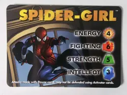 Marvel Overpower 5 Card Lot Spider-Girl Web Action x2 Clever Fighter x1 Spider M - Image 2