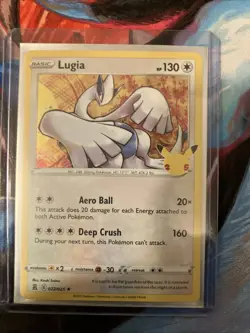 Pokemon TCG Lugia Celebrations Holo Rare Card 022/025 - Image 1