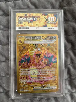 Charizard EX 228/197 SV3 Obsidian Flames Gold Hyper Rare Pokemon 2023 Ace 10 - Image 3