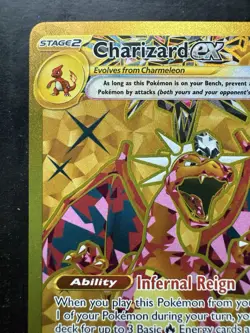 Pokemon Charizard ex 228/197 Gold Full Art Hyper Rare Obsidian Flames (NM) - Image 2