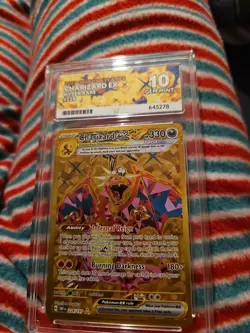 Pokemon TCG Charizard EX 228/197 Obsidian Flames Graded Card, Ace 10 Gem Mint - Image 1