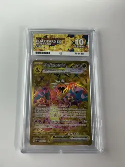 Pokemon TCG Charizard EX Obsidian Flames Hyper Rare Card 228/197 Ace 10 Gem Mint - Image 1