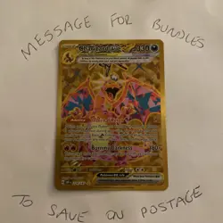 Pokemon TCG Charizard EX Card 228/197 Obsidian Flames Gold Hyper Rare - Image 1