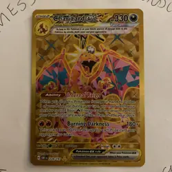 Pokemon TCG Charizard EX Card 228/197 Obsidian Flames Gold Hyper Rare - Image 2