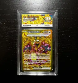 Pokemon TCG Charizard EX Obsidian Flames Hyper Rare Card 228/197 Ace 10 Gem Mint - Image 1