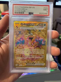 POKEMON: CHARIZARD EX 2023 OBSIDIAN FLAMES 228/197 GOLD SECRET HYPER RARE 🔥 - Image 1