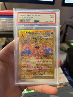 POKEMON: CHARIZARD EX 2023 OBSIDIAN FLAMES 228/197 GOLD SECRET HYPER RARE 🔥 - Image 2