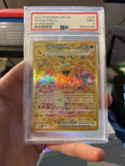 POKEMON: CHARIZARD EX 2023 OBSIDIAN FLAMES 228/197 GOLD SECRET HYPER RARE 🔥 - Image 3