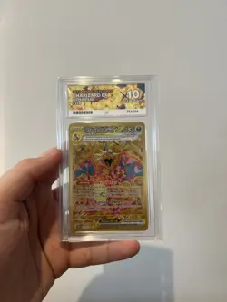 Pokemon TCG Charizard EX Obsidian Flames Hyper Rare Card 228/197 Ace 10 Gem Mint - Image 1
