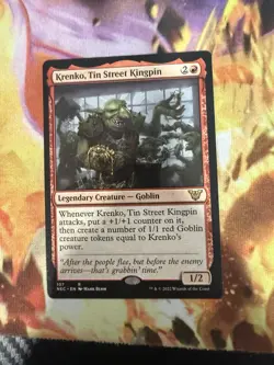 MTG Krenko, Tin Street Kingpin: Kamigawa Neon Dynasty Commander #107 - Image 1
