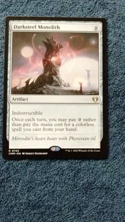 Magic: The Gathering Darksteel Monolith Artifact Rare Commander Masters Regular - Image 1