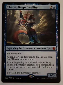 Thassa, Deep-Dwelling MTG THB 071 NM Blue Mythic Blink EDH - Image 1