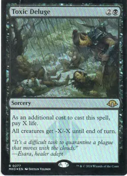 MTG: Modern Horizons 3: Foil Toxic Deluge: Lightly Played Condition - Image 1