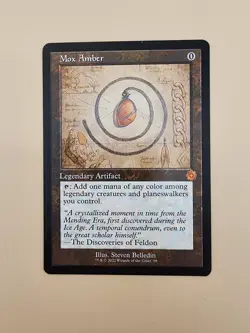 Mox Amber (Schematic) The Brothers' War: Retro Frame Artifacts Regular LP MTG - Image 2