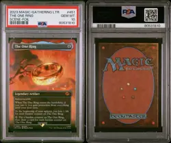 2023 Magic Gathering #451 The One Ring Scene-Foil PSA 10 GEM MINT - Image 3
