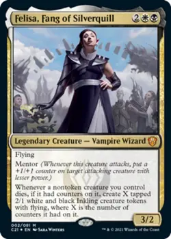 Felisa, Fang of Silverquill - Foil x1 - Commander 2021 - NM-Mint, English - Comm - Image 1