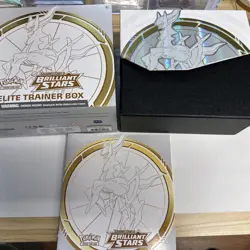 Pokemon TCGbBrilliant Stars ETB No Packs W/accessories Dice & Sleeves - Image 3