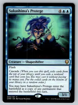 2020 MTG Commander Legends Regular Rare NM Sakashima's Protege 90/361 - Image 1