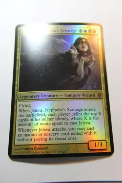MTG Jeleva Nephalia's Scourge x1-Foil -Commander 2013 Oversized-Lightly Played - Image 1