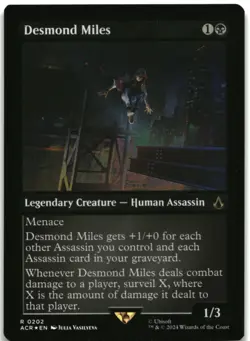 MTG Desmond Miles (Foil Etched) FOIL R Universes Beyond: Assassin's Creed 202 LP - Image 1