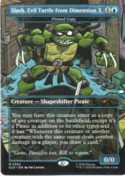 MTG: Secret Lair Drop Series: Slash, Evil Turtle from Dimension X: LP Condition - Image 1