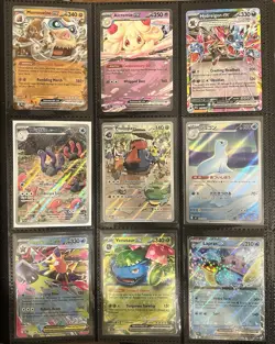 Pokemon 9 Card Lot - Venusaur ex, Mega Starmie ex, illustration Rares - NM - Image 1