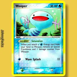 Wooper 81/109 - 2004 Team Rocket Returns Common - Pokemon Card LP - Image 1
