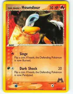 Team Magma's Houndour - 35/95 Team Magma vs Team Aqua - Pokemon TCG - 2004 - Image 1