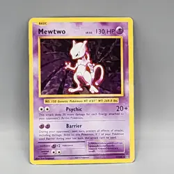 Pokemon Mewtwo 51/108 LP Cracked Ice Holo Rare Evolutions LP - Image 1