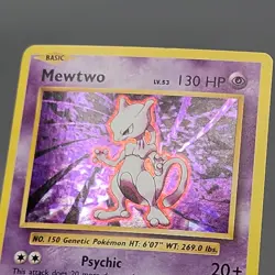 Pokemon Mewtwo 51/108 LP Cracked Ice Holo Rare Evolutions LP - Image 3