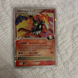 Pokemon Infernape E4 Lv.X 108/111 Ultra Rare Holo Rising Rivals 110 HP Card - Image 1