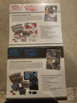 Pokemon TCG Black Bolt and White Flare Elite Trainer Box ETB Set of 2 Sealed - Image 2