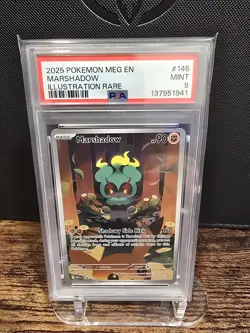 PSA 9 2025 POKEMON MEG EN-MEGA EVOLUTION | ILLUSTRATION RARE MARSHADOW 146 - Image 1