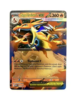 Mega Charizard Y Ex MEP 030 Mega Evolutions Black Star Promo Pokemon TCG NM - Image 1