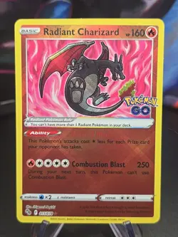 Pokemon TCG - Radiant Charizard 011/078 Pokemon Go - Ultra Rare Holo - NM - Image 1