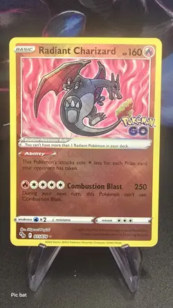 Pokemon TCG - Radiant Charizard 011/078 Pokemon Go - Ultra Rare Holo - NM - Image 4