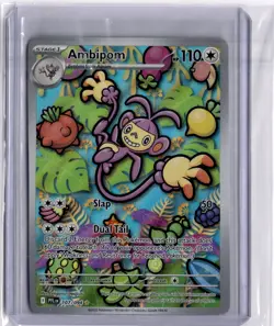 ⭐Ambipom 107/094 Me02: Phantasmal Flames Holo Pokemon TCG Colorless Pack Fresh⭐ - Image 1