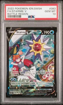 Starmie V 083/067 Indonesian Battle Region Pokemon PSA 10 *593 - Image 1