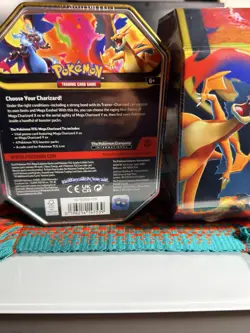 Pokemon TCG Mega Charizard EX Tin Set Of 2 (X & Y) Brand New Factory Sealed - Image 2