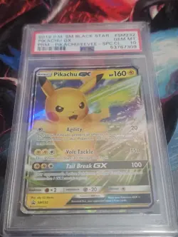 PSA 10 Pokemon Pikachu GX Black Star Promo SM232 - Image 1