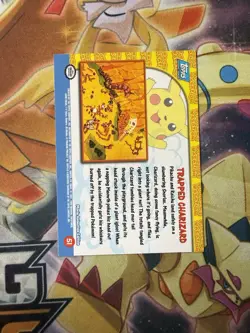 Pokemon TCG: 1999 Topps Pokemon tthe First Movie Trapped Charizard Blue NM - Image 2