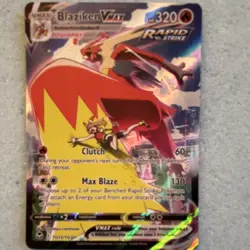 Pokemon Blaziken VMAX TG15/TG30 Holo Ultra Rare Silver Tempest 320 HP - Image 1
