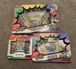 Pokemon TCG Ascended Heroes Premium Poster, Deluxe Pin Collection, First Partner - Image 1