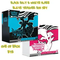 Pokemon TCG: Black Bolt and White Flare ETB Set - Elite Trainer Box Set (SEALED) - Image 1