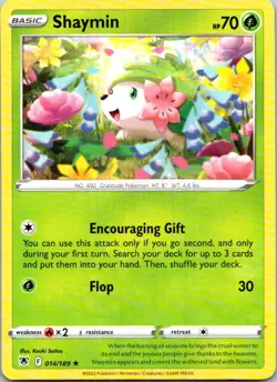 Shaymin 014/189 Rare SWSH10: Astral Radiance NM Pokemon - Image 1