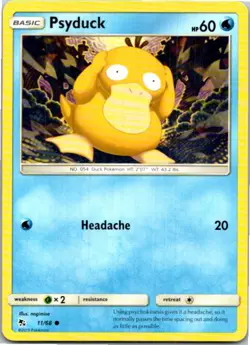 Psyduck #11/68 Pokemon Hidden Fates Near Mint or Better - Image 1