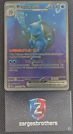 Pokemon - Blastoise Ex 200/165 Special Illustration Rare SV Scarlet & Violet 151 - Image 1