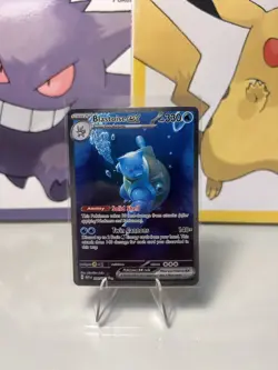 Pokemon Blastoise EX 200/165 Special Illustration Rare SV Scarlet & Violet 151 - Image 1