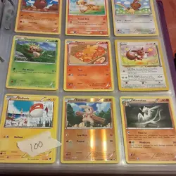 Pokemon TCG Card Lot of 9, Holo & Regular, Torchic, Growlithe, Eevee - Image 1